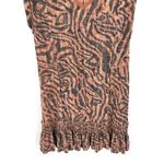 Anthropologie  Daily Practice Tiger Print Ruffled Relaxed Fit Button Back Dress Photo 4