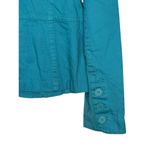 Ann Taylor Loft Women's Jacket Ribbed Blazer Long Sleeve Notched Collar Blue 8 Photo 7