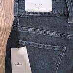 7 For All Mankind 🆕 ‎ NWT 27 Easy Slim Ripped Knee JEANS Dark Faded Wash NEW NWT Photo 4