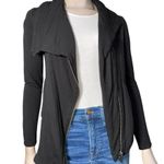 Helmut Lang Women’s Size S Black Heavy Jersey Moto Zip Shawl Collar Jacket Photo 3