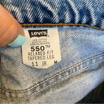 Levi's Vintage 90s 550 Light Wash Relaxed Fit Tapered Leg Jeans Made in USA 1997 Photo 11