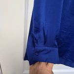 Melissa Paige  Woman Plus Blouse Size 2X Royal Blue Silk Look Wedding Bold Color Photo 5