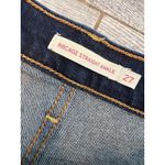 Levi's Levi Strauss Denim Jeans Ribcage Straight Ankle‎ size 27 Button Fly Distressed Photo 1