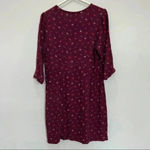 Boden burgundy‎ floral printed prairie dress Purple Size 10 Photo 2