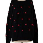 WOMEN’S BLACK/RED CONFETTI HEART Black Size L Photo 0