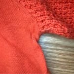 Forever 21 Orange Woven Pattern Cotton Sweater Womens Medium Photo 10
