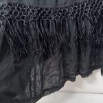 American Eagle  Outfitters Cardigan Womens XS BOHO Fringe Crochet Lace Kimono Photo 8