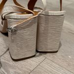 BNWT Staud White Textured Solange 100MM Block Photo 5