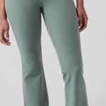 Athleta  Elation Flare Pant 981683 - Minimalistic Grey Yoga Stretch Size Medium Photo 0