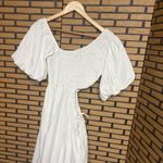 Free People  Kalina White Side Cutout Midi Dress Size‎ Small Photo 3