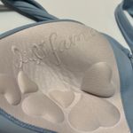 Luli Fama  Light Blue Bikini Top Size Small Criss Cross Back Tie GUC #7829 Photo 2