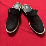 White Mountain Loafers Black Suede Loafers with Buckle by  8 1/2 M Great Shape Photo 1