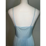 Vintage Old Hollywood Icy Baby Blue Lace Gown S Photo 3