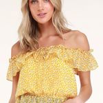 Lulus Off The Shoulder Shirt Photo 1