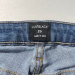 Just Black  Denim Jeans 29 Skinny Distressed Stretch Ankle Frayed‎ Step Hem Photo 9
