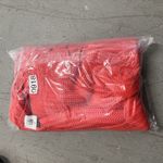 CAbi Women's Knit V-Neck Short Sleeve Sweater Top Red Size Medium Casual Chic Photo 7