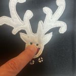 Women’s Life Style Wool Blend Reindeer Vest Size Large Black Photo 5