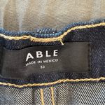 ABLE Denim Dark Wash Mini Skirt. Size 30. Size M Photo 2
