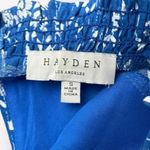 Hayden Floral Smocked High Neck Mini Dress Womens Small Blue Spring Cottage Core Photo 2