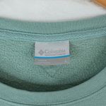 Columbia PFG Womens Sweatshirt L Seafoam Green Logo Pullover Outdoor Fishing Top Photo 4