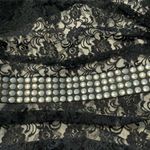 Jill Stuart Y2K Lace Overlay Black and Cream Mini Dress Photo 1