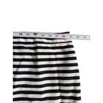 J CREW No. 2 Navy Blue Ivory Striped Pencil Skirt Size 12 Photo 5