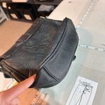 Vegan Leather embossed Adjustable Strap Purse Crossbody Sling Bag Black Small Photo 12