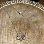 LC Lauren Conrad  Triple Circle Silver Tone Necklace Photo 6