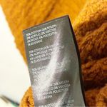 Anthropologie  Denise Textured Cardigan Burnt Orange Oversized Knit Sweater Small Photo 4