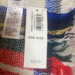 Old Navy Multicolor Plaid Scarf with Fringe Photo 3