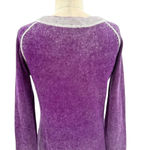 Raffi Cashmere Purple & Gray Fab Mottled Dye Pigment Sweater Purple Size Small Photo 7
