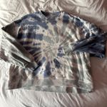 American Eagle Blue Green And White Tie Dye Sweatshirt Size XS Photo 0