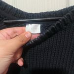 Poetry  black Knit Sweater size small 100 cotton Photo 2