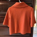 axcess Liz Claiborne rust sweater cropped jacket. Size S Orange Photo 7