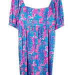 Lilly Pulitzer  Delaney Dress Cumulus Blue Mini Baby Doll Dress Size 12 Photo 0