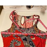 Lucky Brand  Maxi Dress Tank top style braided belt paisley M Photo 4