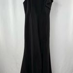 Lulu's One Shoulder Ruffle Maxi Dress in Black Size Medium Photo 0
