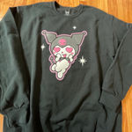 Kuromi Black‎ Sweatshirt Black Size L Photo 0