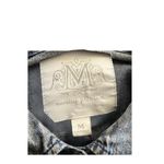 Vintage blue ombre embroidered rhinestone button up shirt. Size Medium Photo 3