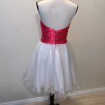 May Queen Couture white short ball gown formal dress Size 8 Photo 5