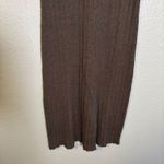 Greige Women's Grey Ribbed Knit Midi‎ Dress Short Sleeve Casual Comfort M Gray Size M Photo 3