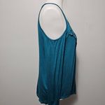 Bluetime Teal Crochet Detail Long Sleeve Cold Shoulder Knit Top Size Medium Photo 3