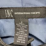 INC International Concepts Jacket Coat S Military Gray Wool Blend Stand Collar Photo 4