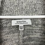 Babaton  Aritzia XXS/XS Gray, White Javier Italian Mohair Wool Open Cardigan Photo 4