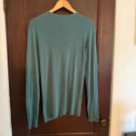 PRAIRIE UNDERGROUND | Green Organic Cotton Long Line lightweight Cardigan Small Photo 2