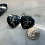 Siam Sterling Silver Brooch And Screw Back Earrings Heart Shaped Amearco VTG 21g Photo 6