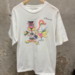 Vintage 1990s White St. Thomas V.I. Party License Neon Graphic Single Stitch Tee Size XXL Photo 0