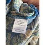 NEW ODDY blue floral crochet button front flowy tunic top sz 3X boho cottage lac Photo 8