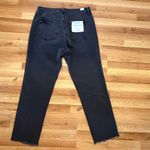 Good American Good‎ American Good Boy Crop Jeans Plus Size 18 Black Wash Raw Hem NWT Photo 5