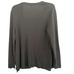 ESCADA Cardigan Sweater Womens Size 42 Gray Wool Knit Open Front Quiet Luxury Photo 2